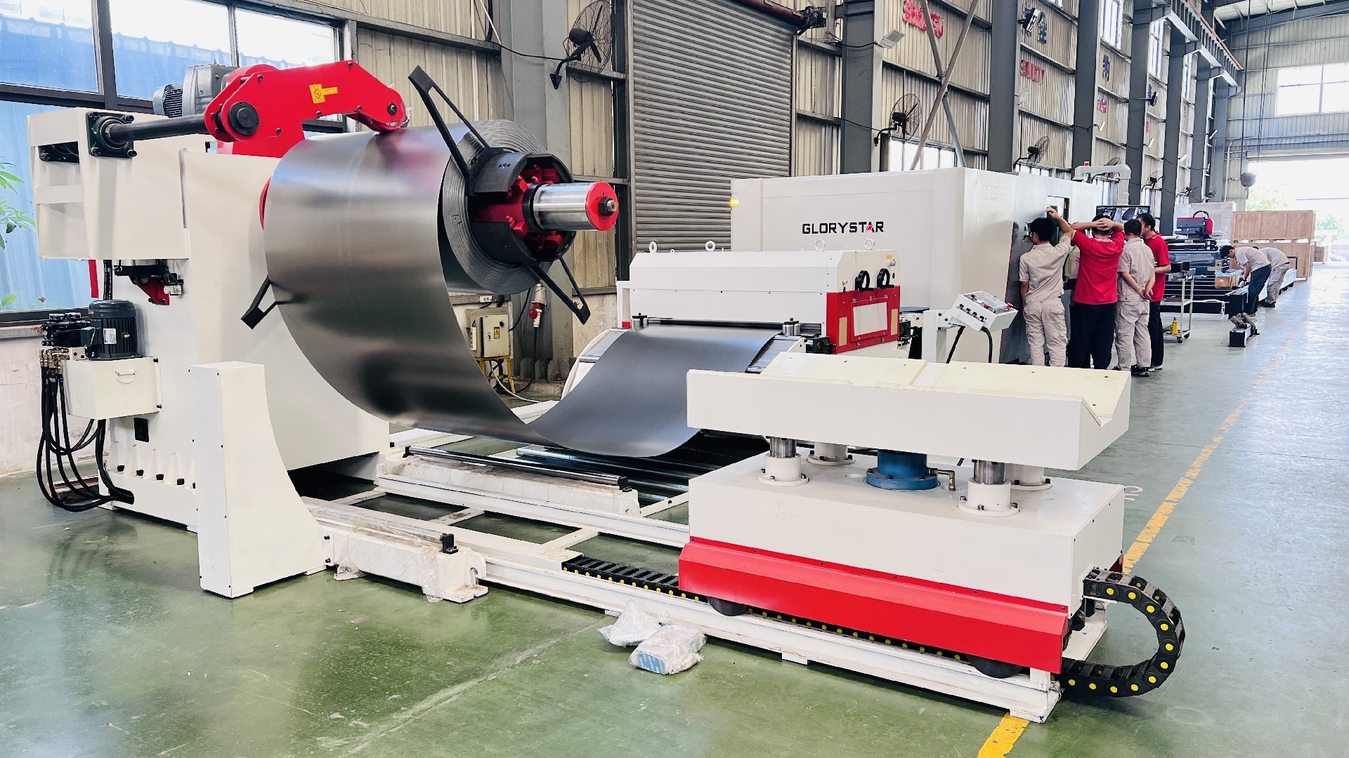 激光開卷整平落料線