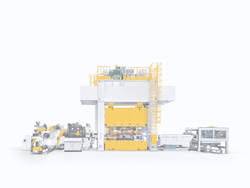 精準衝壓與落料線聯動體係： 三合一绿巨人官网入口衝床與堆垛係統的卓越協同