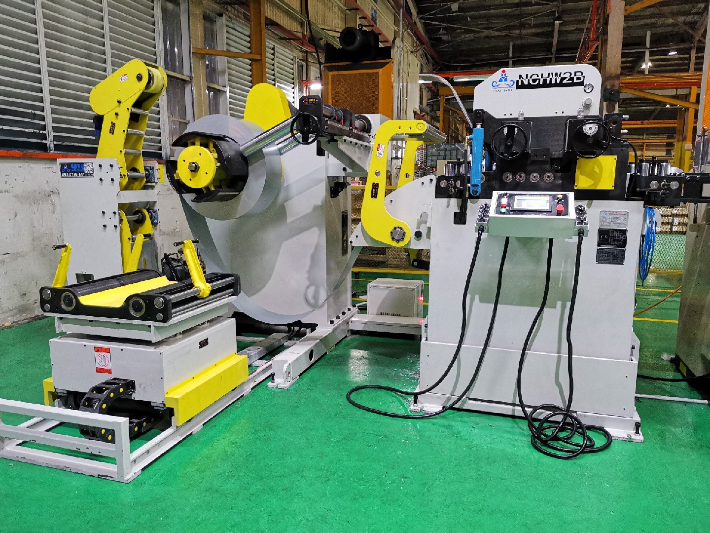 家電行業4.5mm衝壓開卷整平送料線